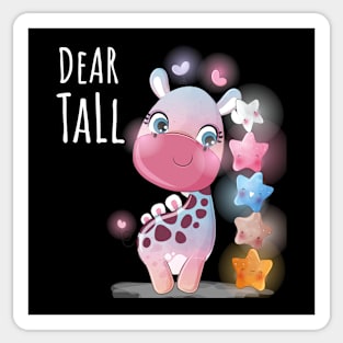 Giraffe Stars Cute Sticker